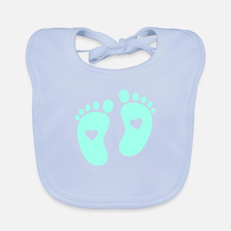 Pieds de bébé Bavoir bio Bébé