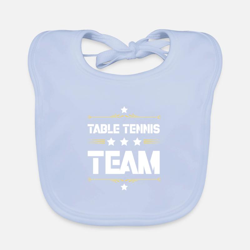Equipe de tennis de table Bavoir bio Bébé