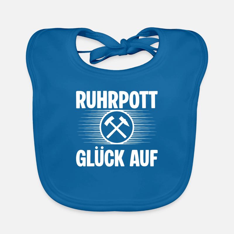 Ruhrpott Glueck auf Baby Bio-Lätzchen
