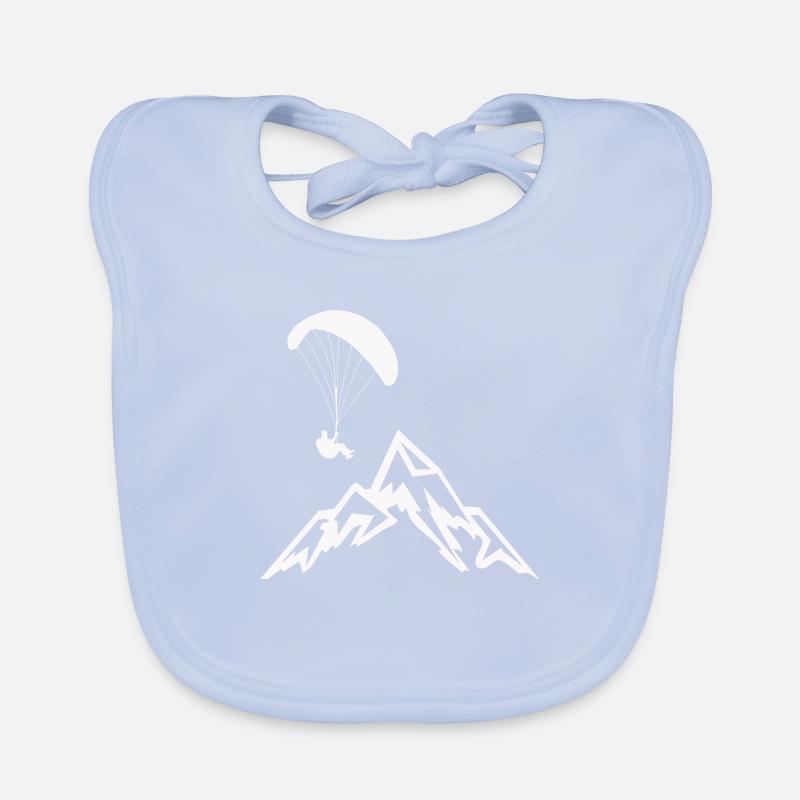 Paragliders Parachutists Organic Baby Bibs