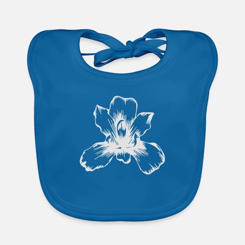 Blume Orchidee Tattoo Blüte Baby Bio-Lätzchen