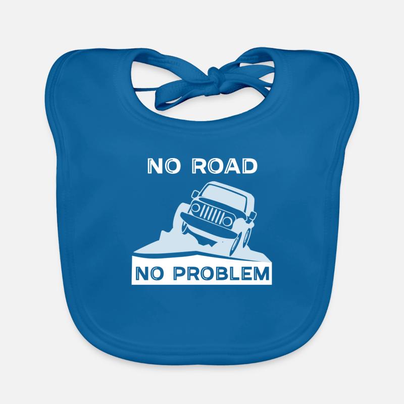 No road No problem SUV gift Organic Baby Bibs