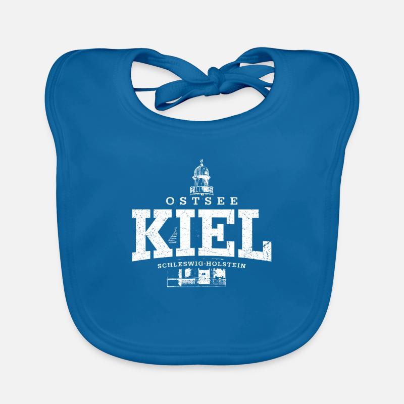 Kiel Baltic (white oldstyle) Organic Baby Bibs