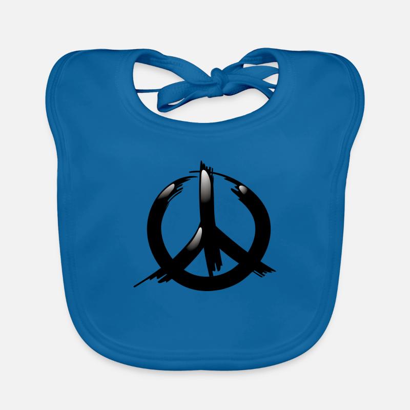 Smiley Peace Bavoir bio Bébé