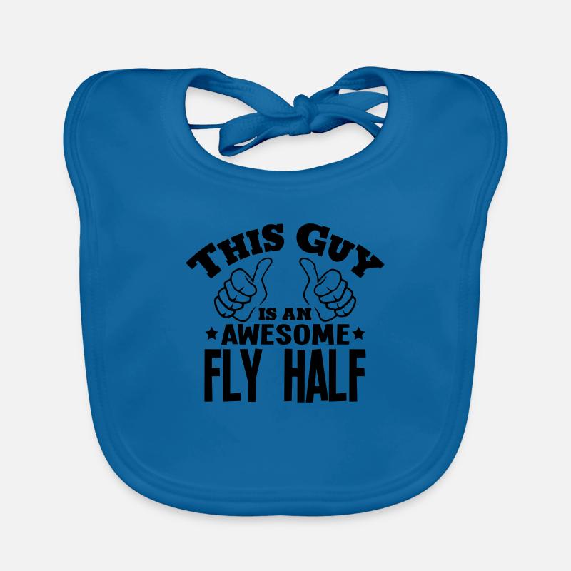 this guy is an awesome fly half Organic Baby Bibs