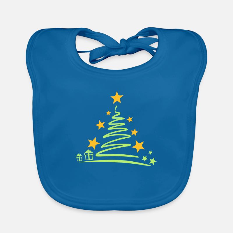 Weihnachten - Baum Schleife Xmas Baby Bio-Lätzchen