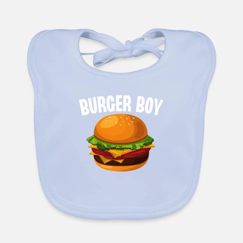 Burger Junge Baby Bio-Lätzchen