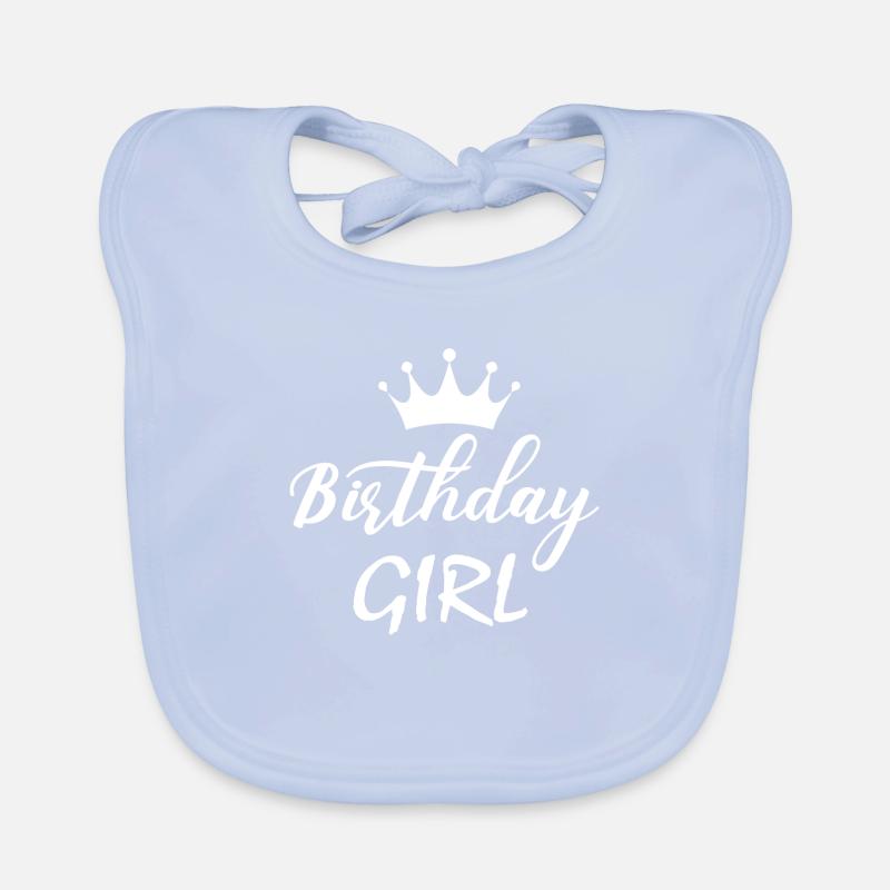 Fille d’anniversaire Bavoir bio Bébé