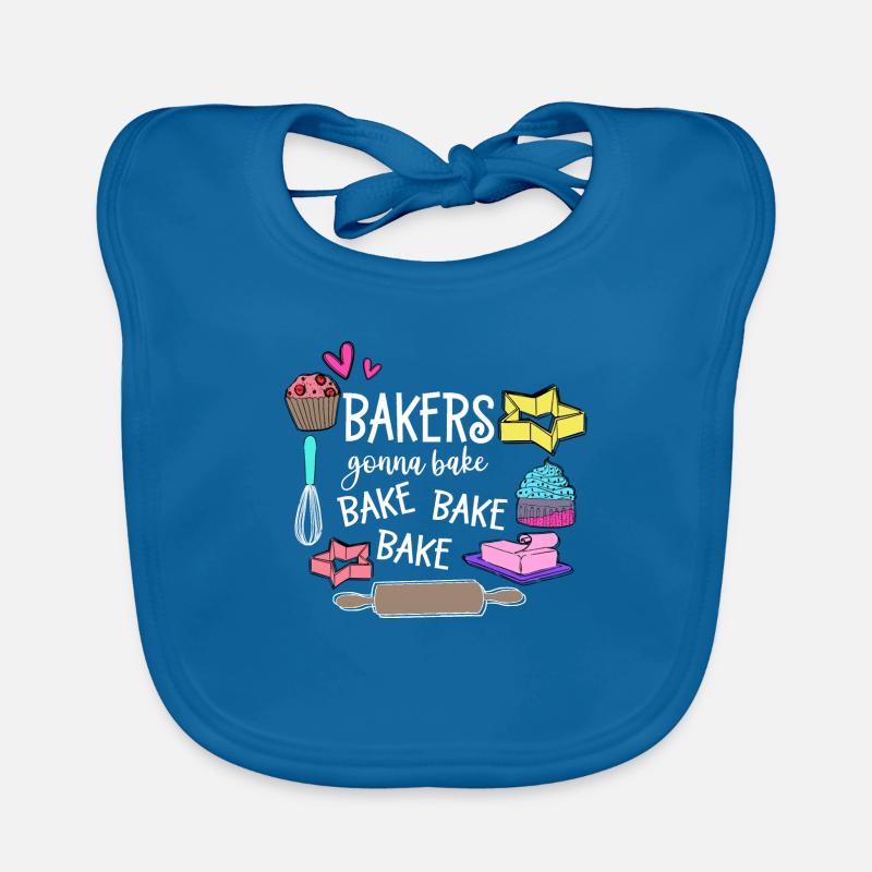 Baking Baker Baker Bakery Confectionery Cake Organic Baby Bibs