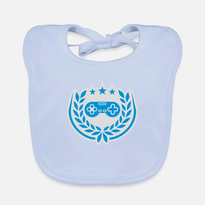Controller Retro Stars Laurel Wreath Organic Baby Bibs