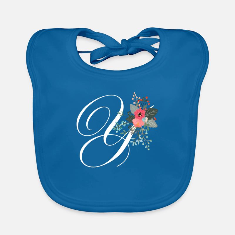 Letter in bloom Organic Baby Bibs
