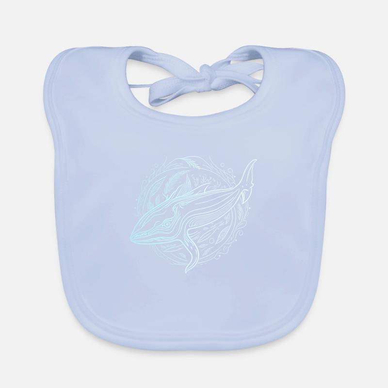 Baleine abstraite Bavoir bio Bébé