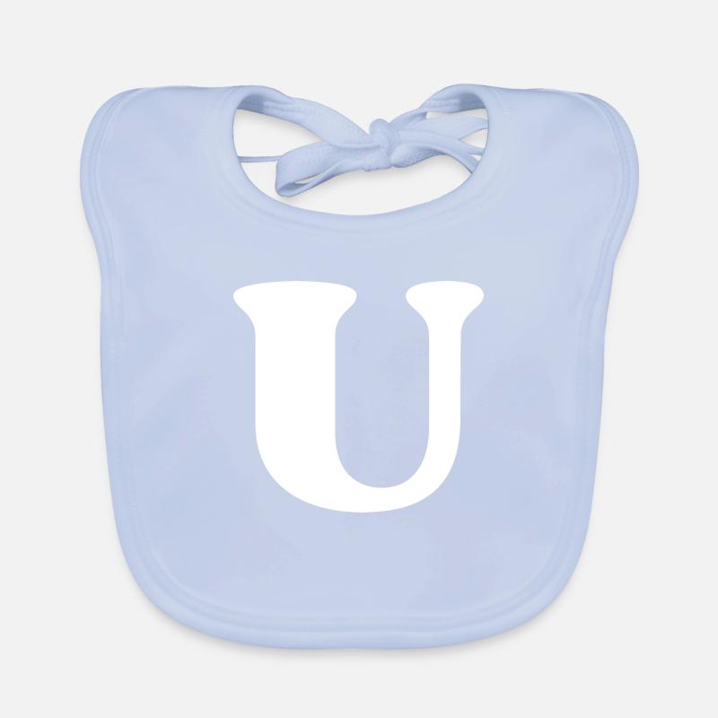 Buchstabe u Baby Bio-Lätzchen
