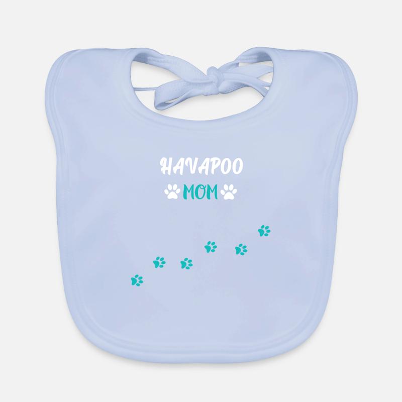 Havapoo Mom I Havaneser Pudel Mix Baby Bio-Lätzchen