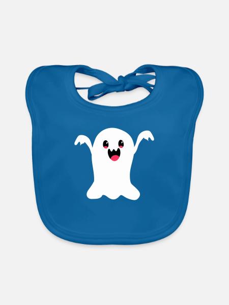 spirit - Organic Baby Bibs - peacock-blue - Front