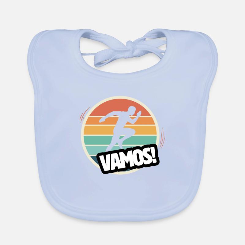 Vamos Retro Athletics Organic Baby Bibs