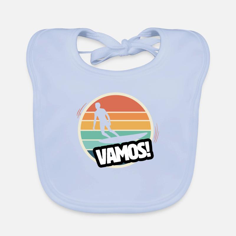 vamos surf rétro Bavoir bio Bébé