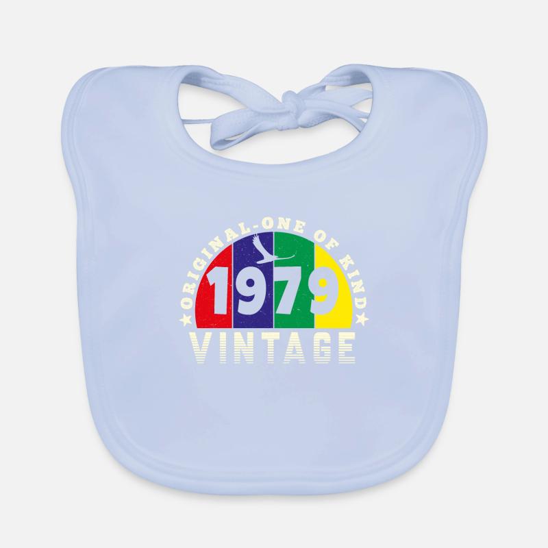 Jahrgang 1979 Retro - Bursdag Baby Bio-Lätzchen