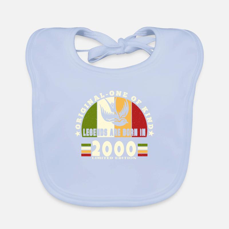 2000 Vintage Birthday Legend Gift Organic Baby Bibs