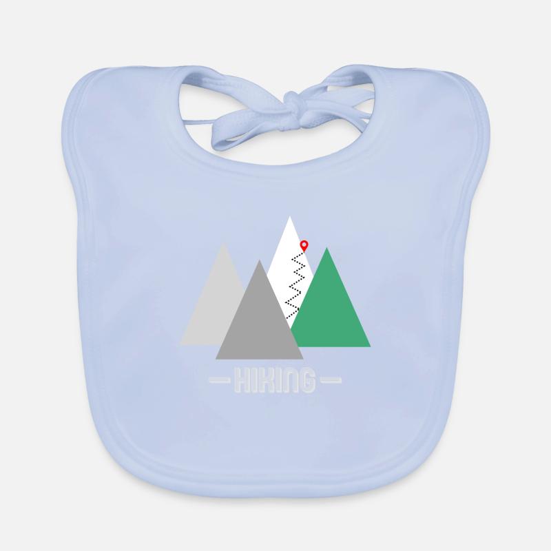 Conception de logo vert HIKING Bavoir bio Bébé