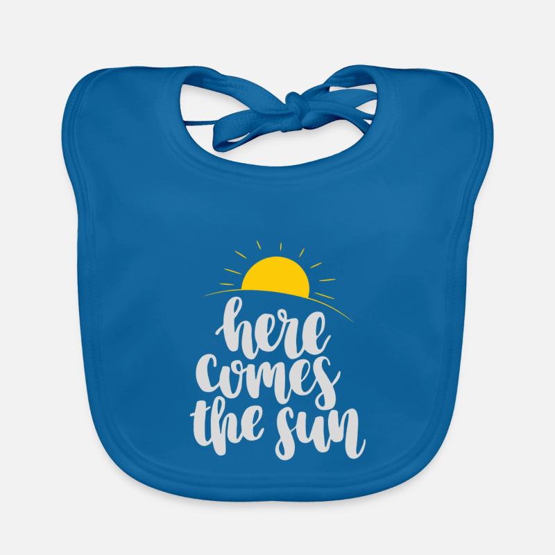 Here comes the sun Organic Baby Bibs