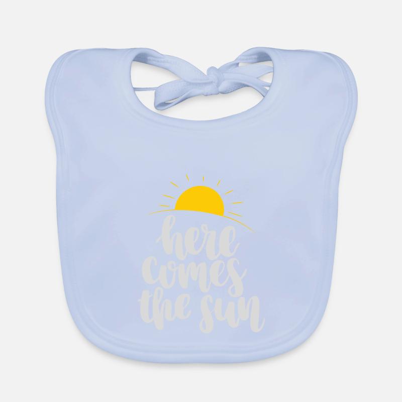 Here comes the sun Organic Baby Bibs