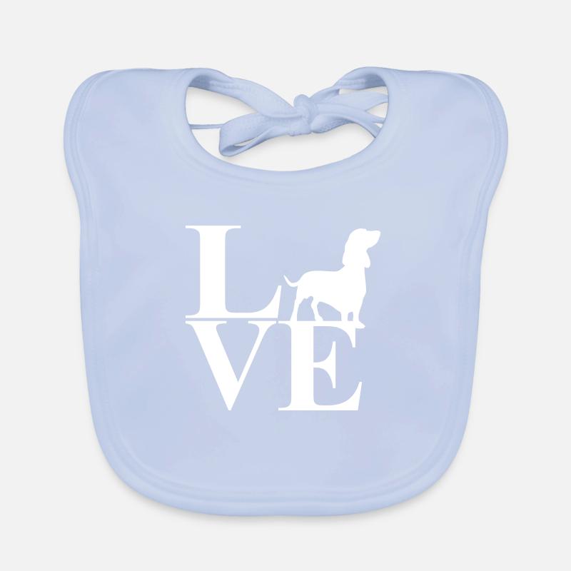 Teckel Dackel Amour Bavoir bio Bébé