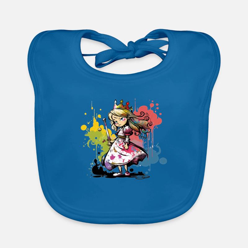 Princess Graffiti Rebellious Organic Baby Bibs