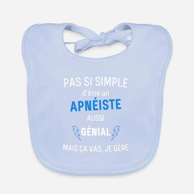 Fantastischer Apnoetaucher Baby Bio-Lätzchen