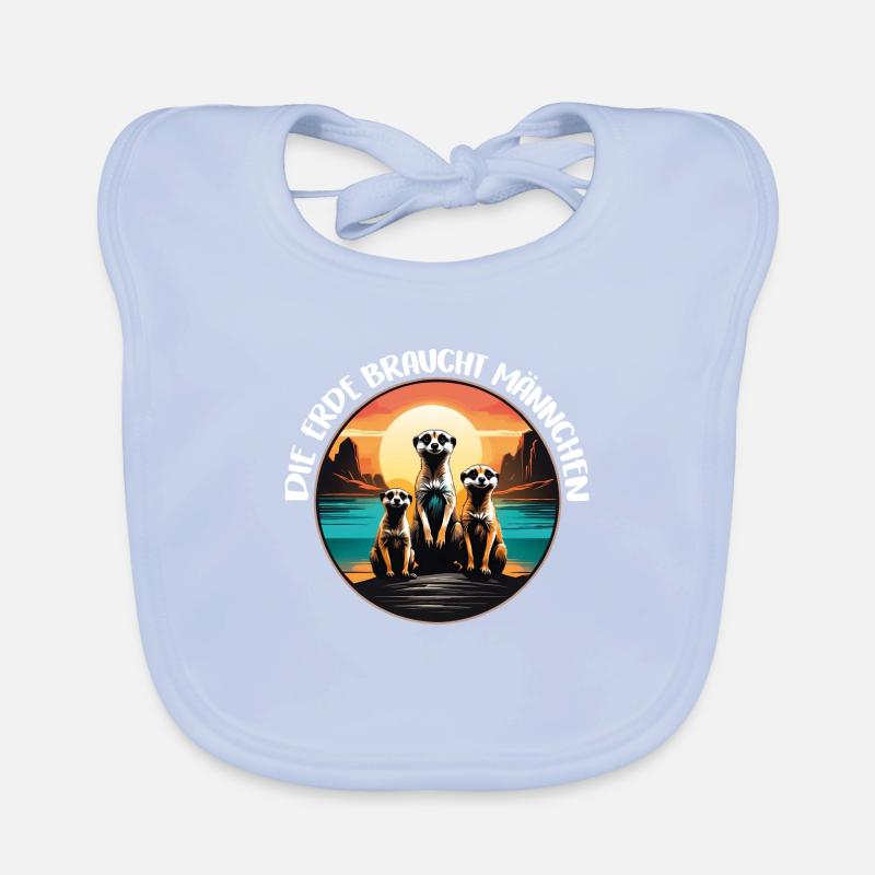 Coole Erdmännchen lustiger Erdmännchenspruch Baby Bio-Lätzchen