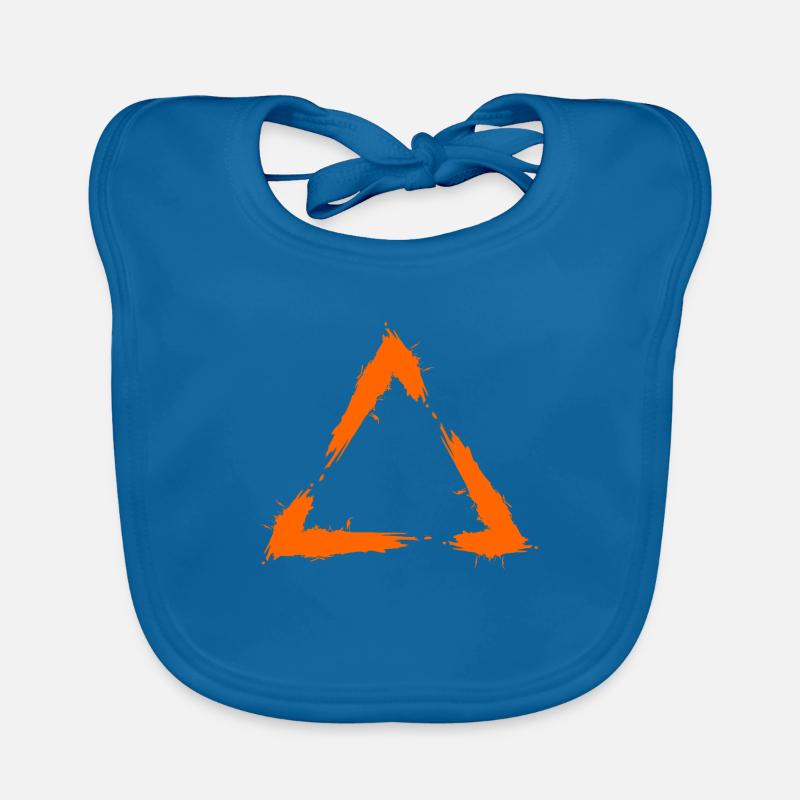 Triangle geometry icon Organic Baby Bibs