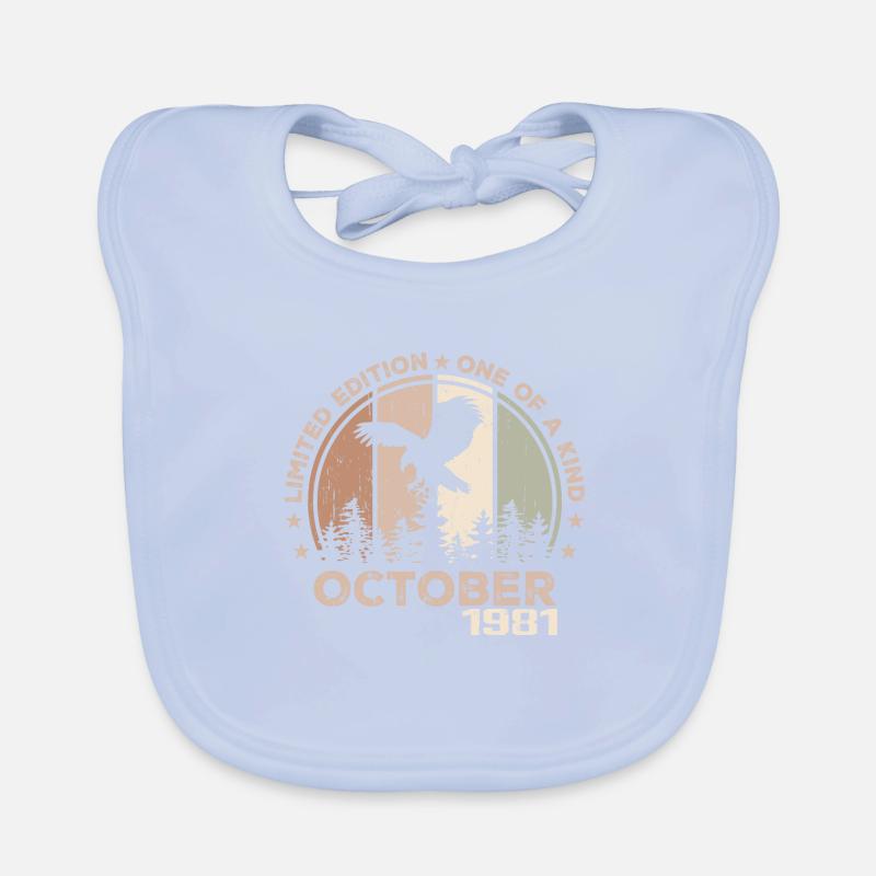Incomparable since October 1981 43 Anniversary Organic Baby Bibs