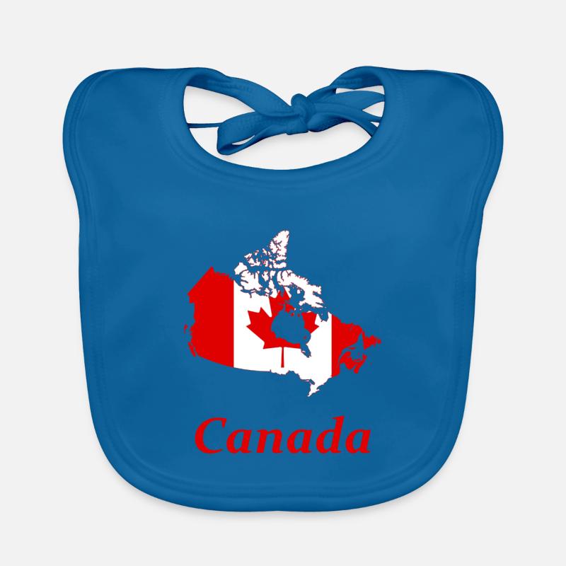 Canada - Baby Bio-Lätzchen - Pfauenblau