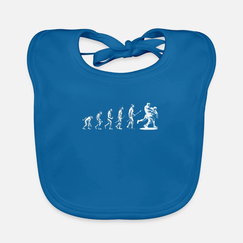 Evolution Of Rugby T shirt Baby Bio-Lätzchen