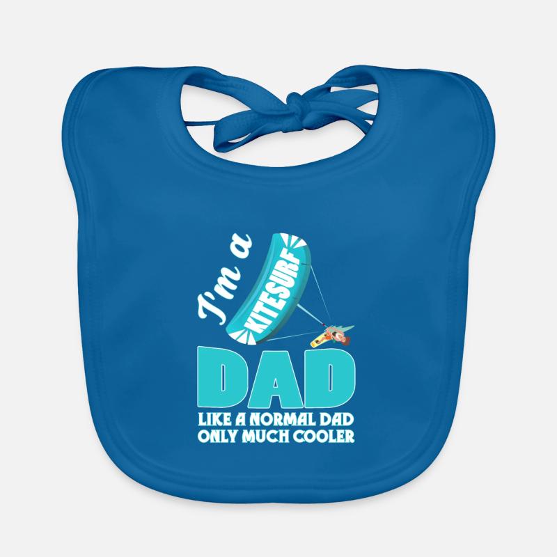 I m A KiteSurf Dad Like Normal Dad Much Cooler Baby Bio-Lätzchen