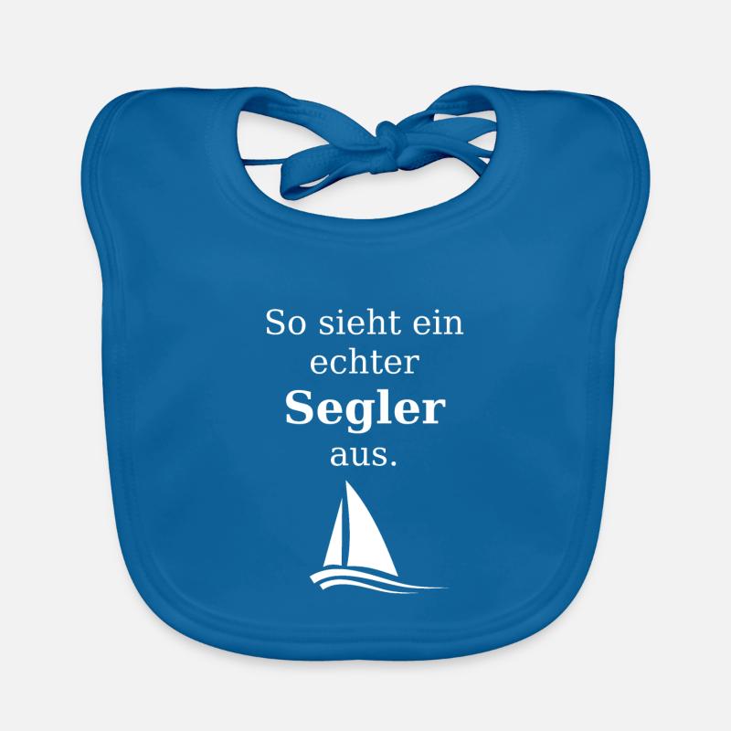 So sieht ein echter Segler aus. Baby Bio-Lätzchen