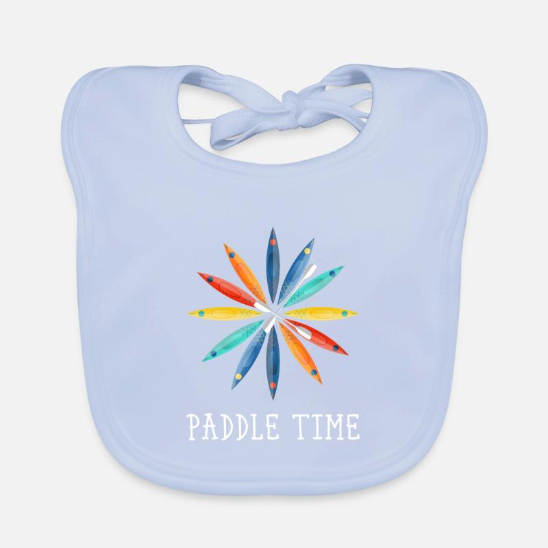 Kayaking gift whitewater river Organic Baby Bibs