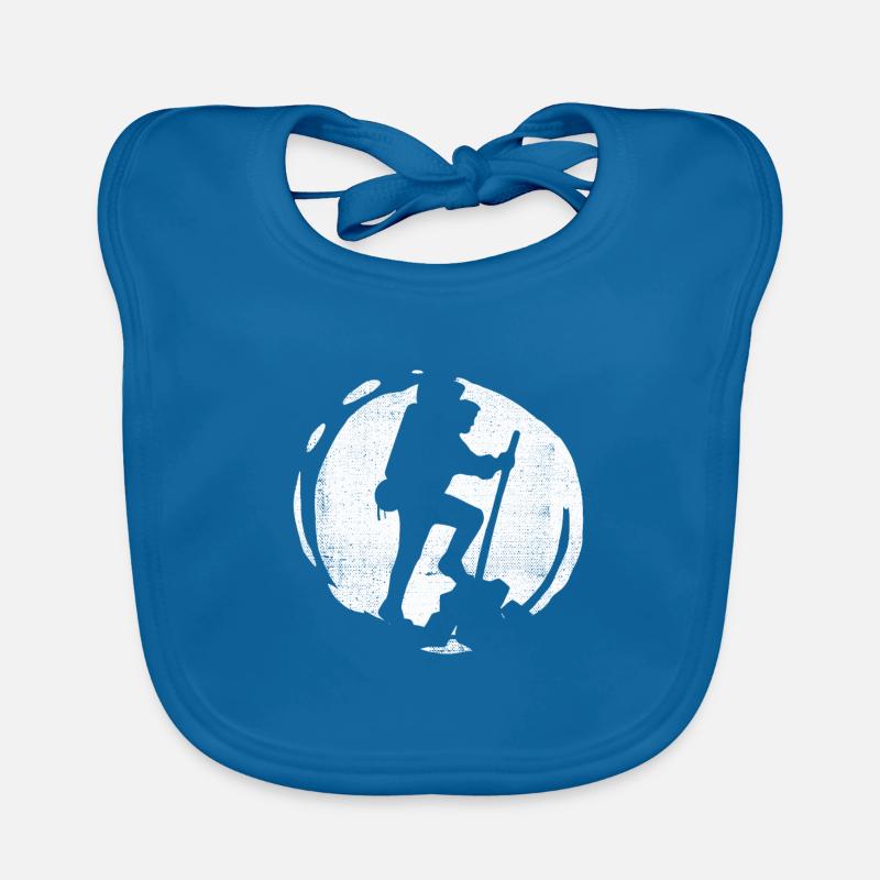 Bergsteigen Geschenk Bergsteiger Klettern Gipfel Baby Bio-Lätzchen