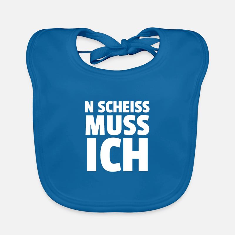 N SCHEISS MUSS ICH Baby Bio-Lätzchen