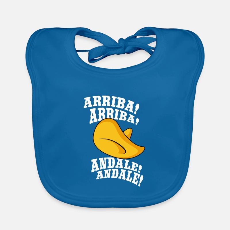 Arriba Arriba Andale Andale Comic Mexico Geschenk Baby Bio-Lätzchen