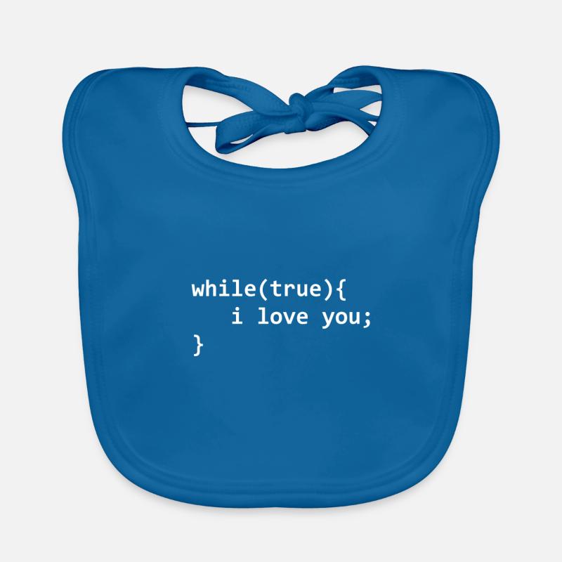 Informatiker Liebe Programmierer Nerd Valentinstag Baby Bio-Lätzchen