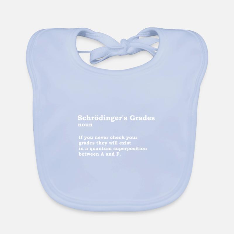 Schrödinger's grades physics nerd science gift Organic Baby Bibs
