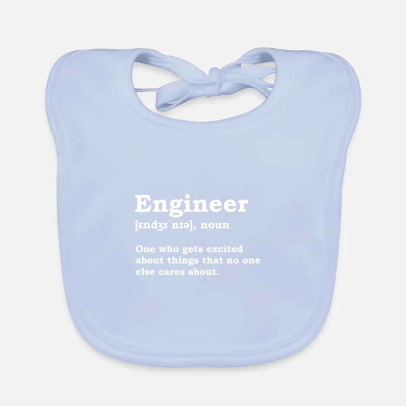Engineer civil engineer mechanical engineering saying funny Organic Baby Bibs