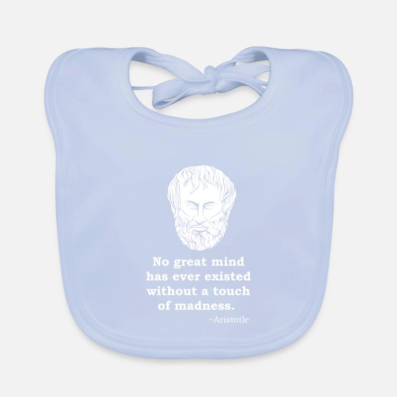 Aristotle quote philosopher philosophy antiquity Organic Baby Bibs