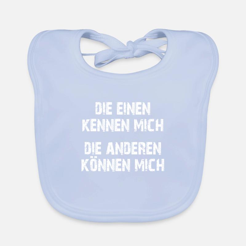 Die einen kennen mich | andere können mich Baby Bio-Lätzchen