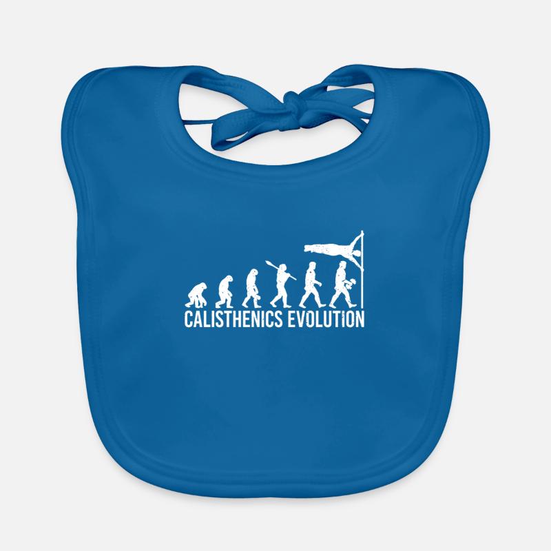 Calisthenics Evolution Human Flag Workout Organic Baby Bibs