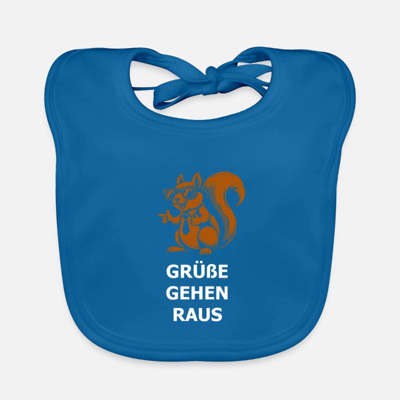 freches Eichhörnchen Baby Bio-Lätzchen