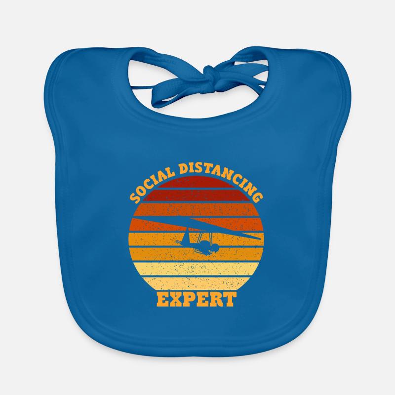 Social distancing Expert Hang Gliding Organic Baby Bibs