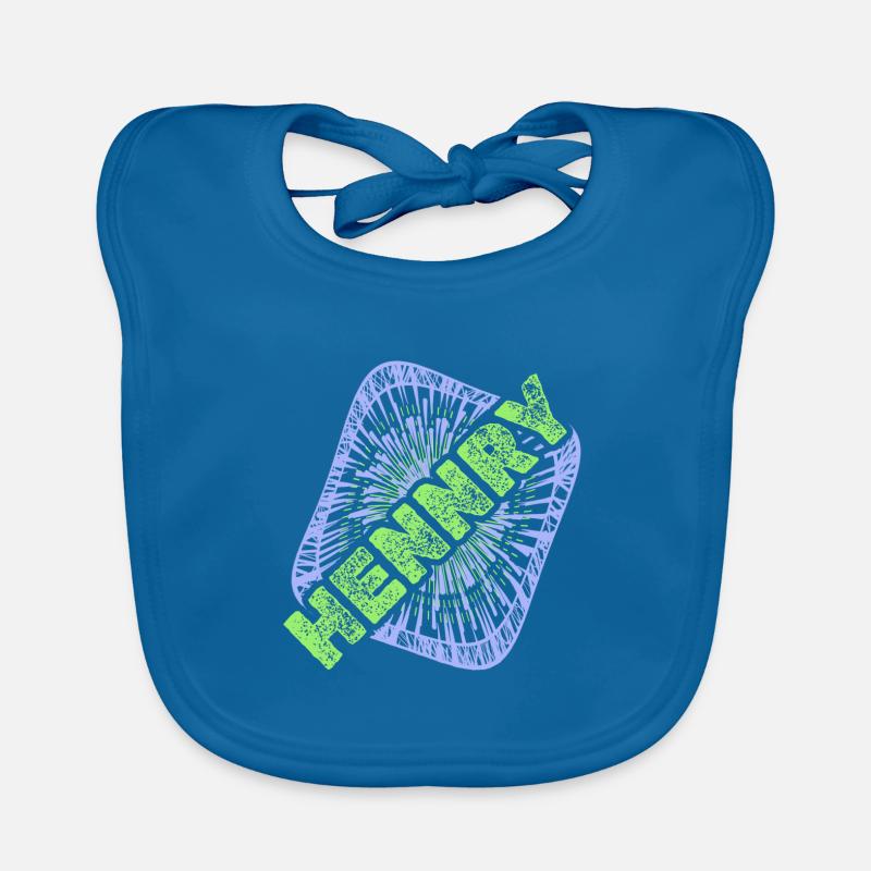 First name Hennry Organic Baby Bibs