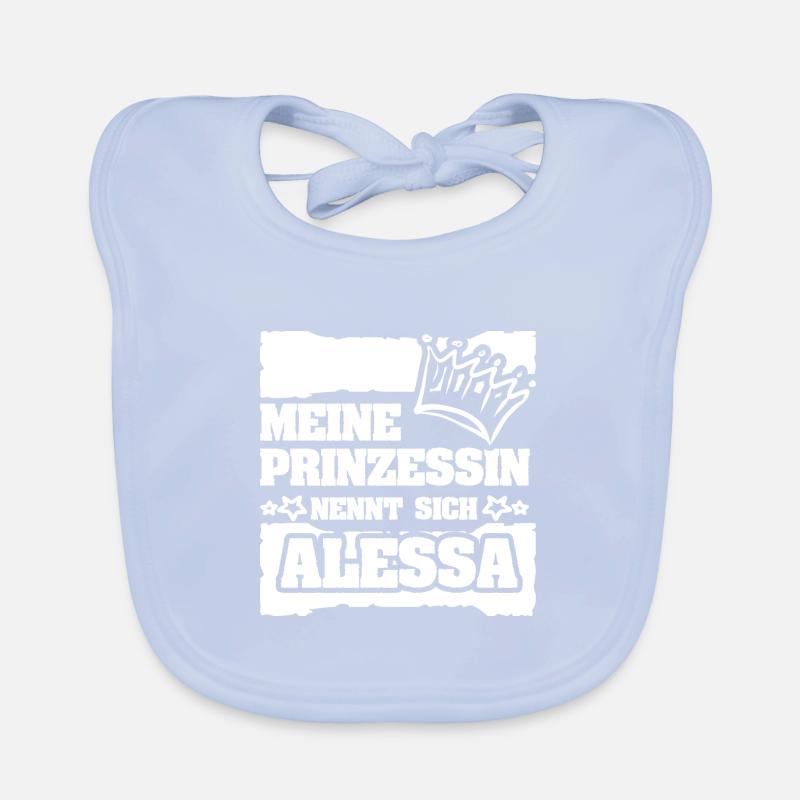 Alessa als Mädchenname Baby Bio-Lätzchen